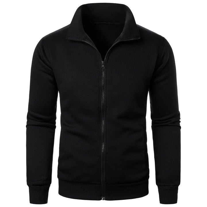 Stilla | Herre Hoodie med Stålkrave og Lynlås