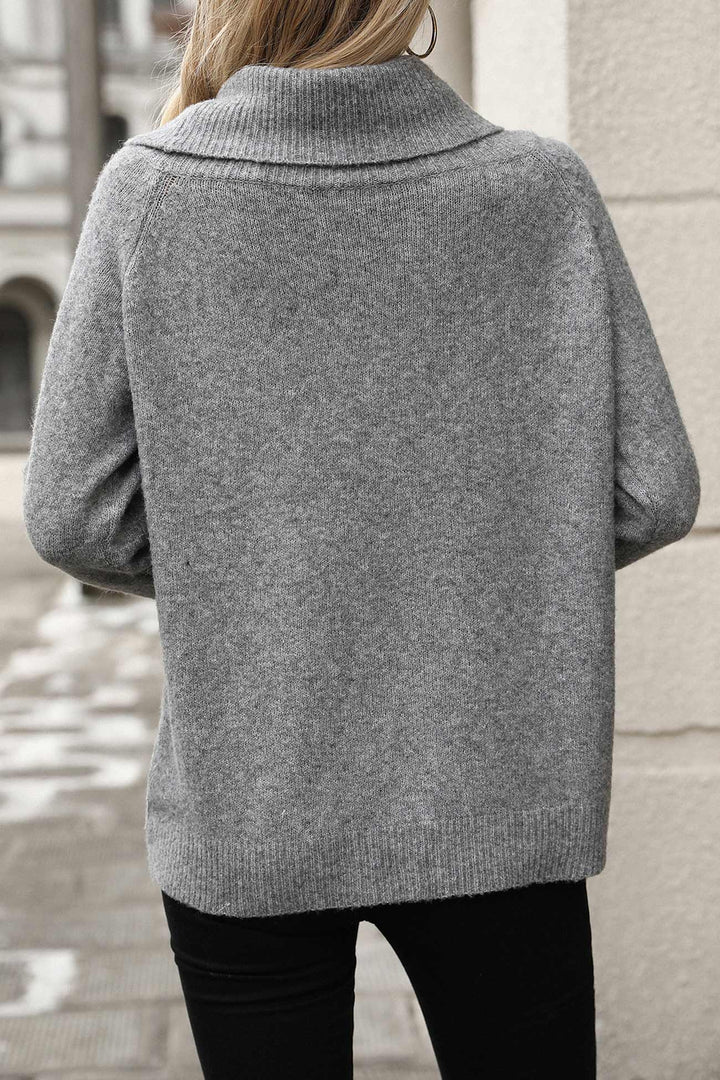 Stilla | Pullover Uni Med Høj Krave
