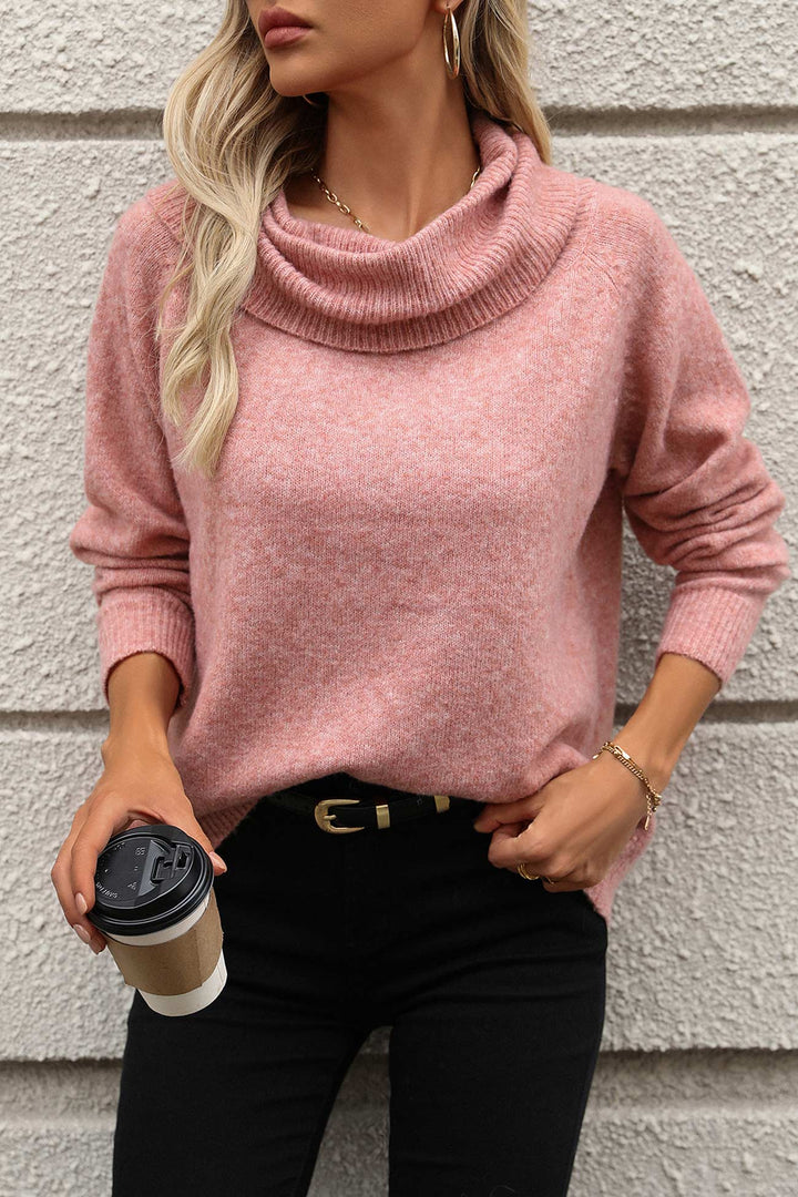 Stilla | Pullover Uni Med Høj Krave