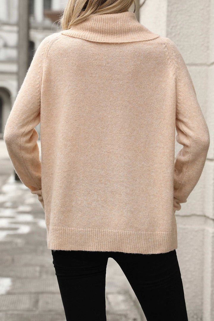 Stilla | Pullover Uni Med Høj Krave