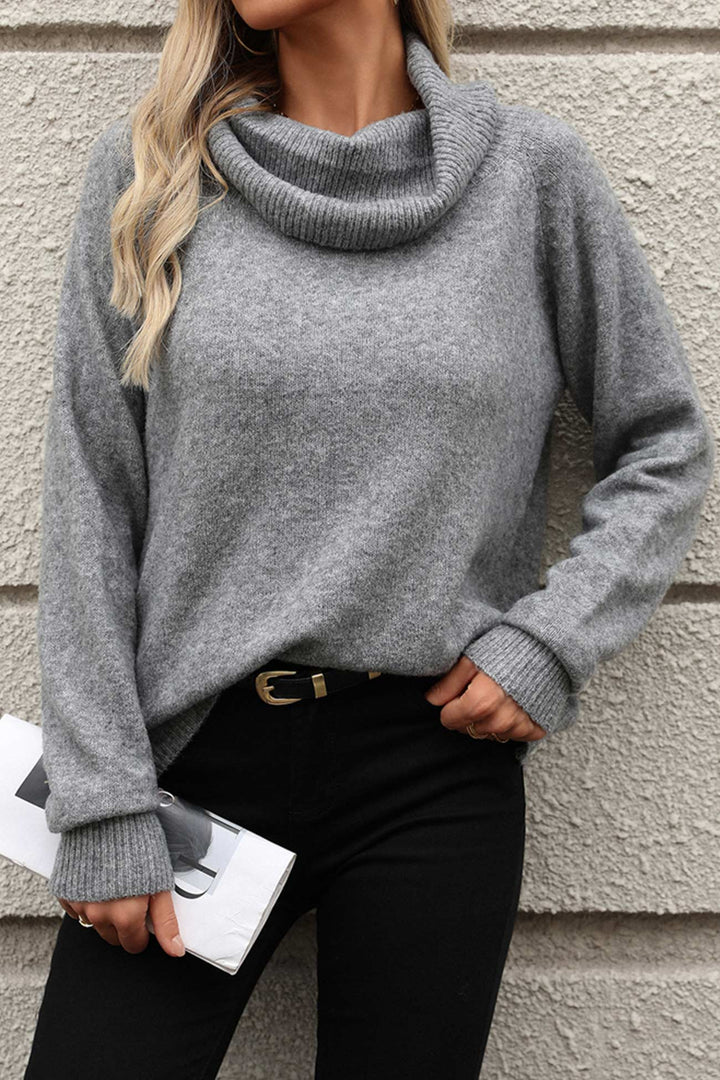 Stilla | Pullover Uni Med Høj Krave