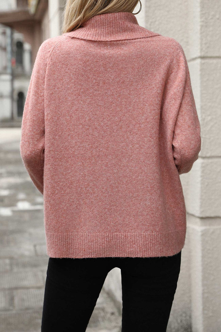 Stilla | Pullover Uni Med Høj Krave