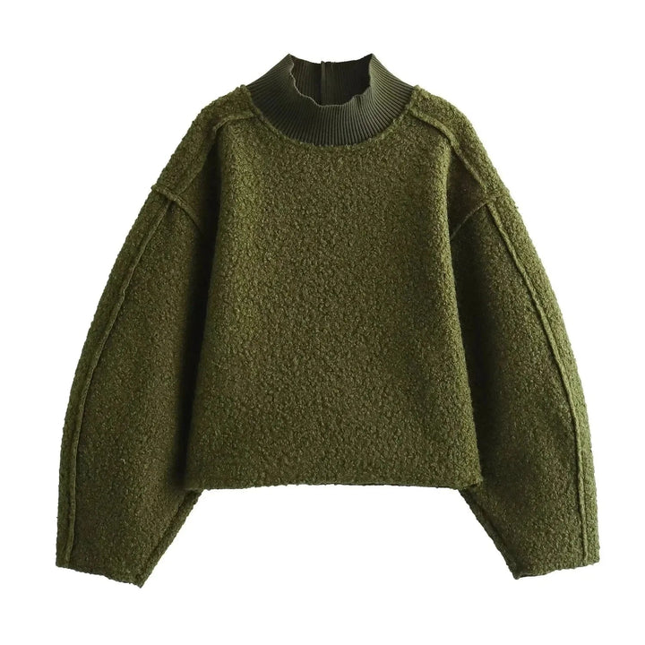Stilla | Rullekrave Sweater til Damer Lavet Af Boucle-Strik