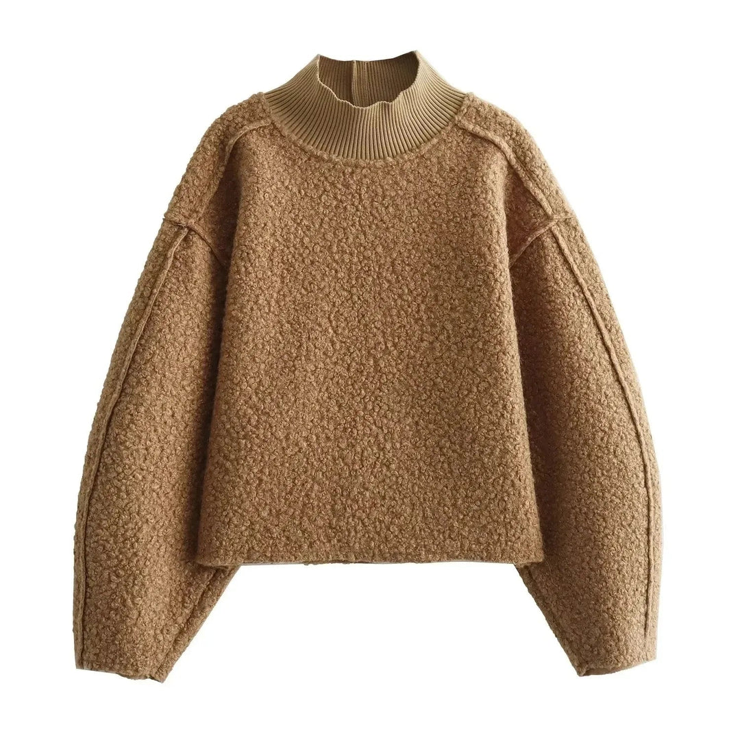 Stilla | Rullekrave Sweater til Damer Lavet Af Boucle-Strik