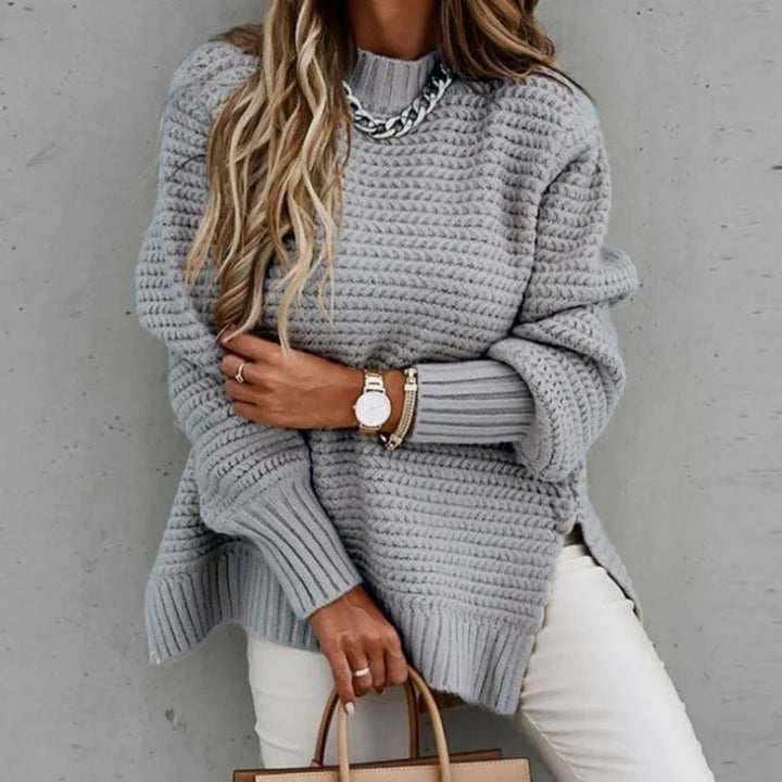 Stilla | Pullover med splitstrik