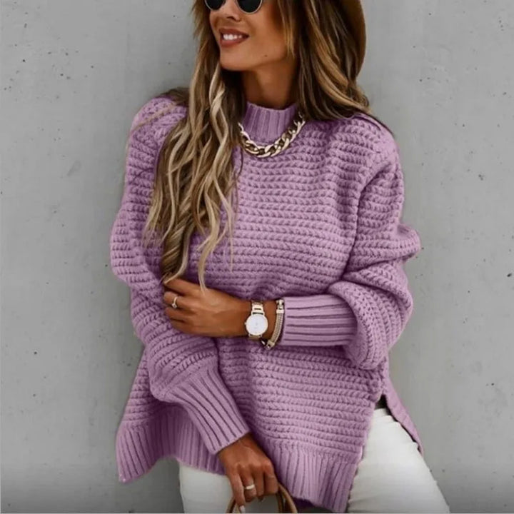 Stilla | Pullover med splitstrik