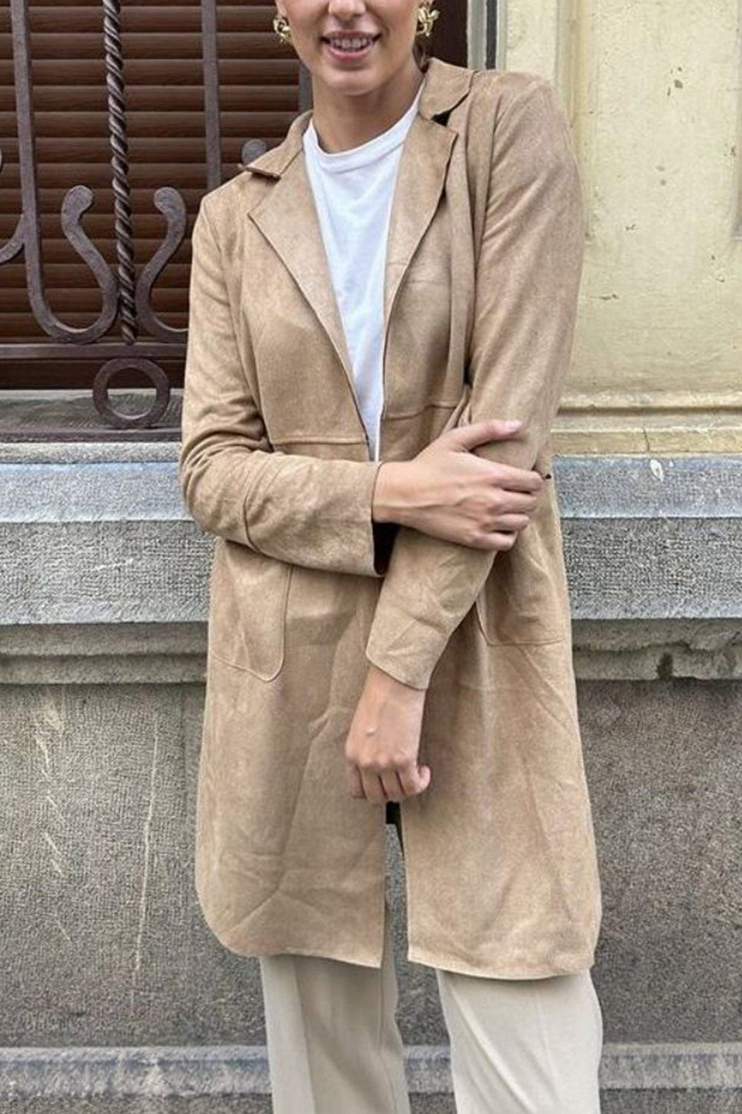 Stilla | Blazer Mellemlang Af Ensfarvet Provence