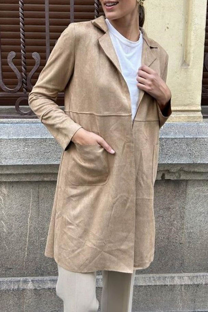 Stilla | Blazer Mellemlang Af Ensfarvet Provence