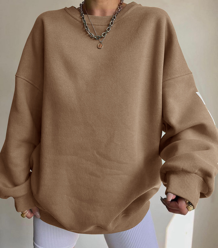 Stilla | Casual Sweatshirt Med Bogstavtryk