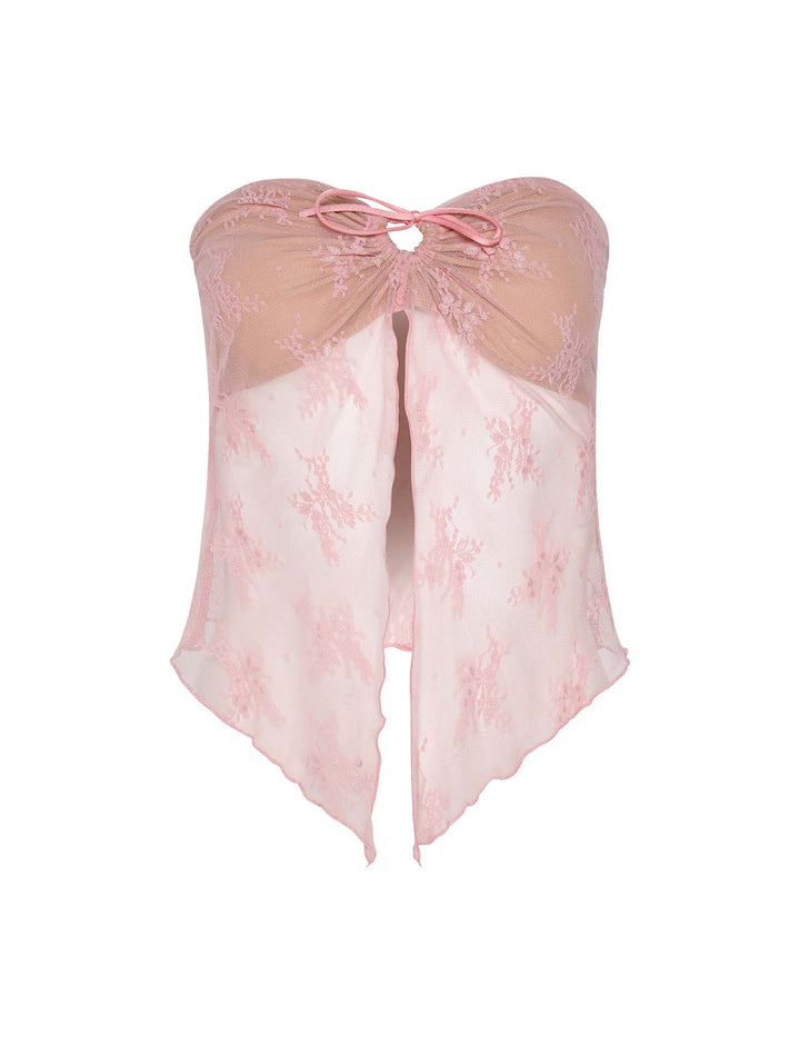Stilla | Elegante Gennemsigtig Top Med Nederdel