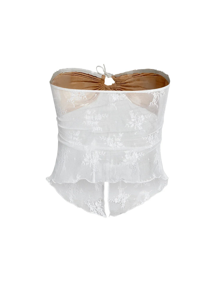 Stilla | Elegante Gennemsigtig Top Med Nederdel