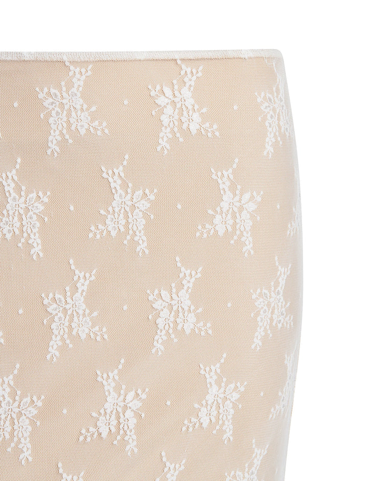 Stilla | Elegante Gennemsigtig Top Med Nederdel
