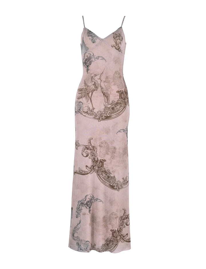 Stilla | Blomstret Pink Blondekjole