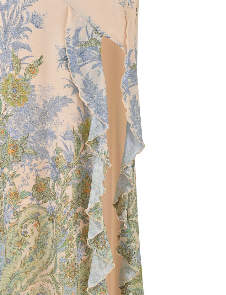 Stilla | Hvid Maxikjole Med Blomsterprint