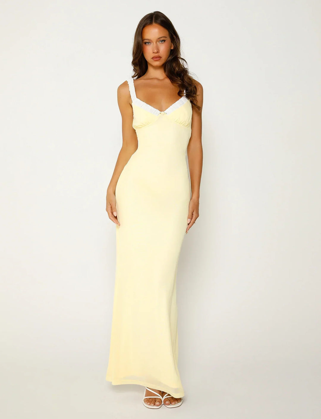 Stilla | Citrongul Elegante Kjole