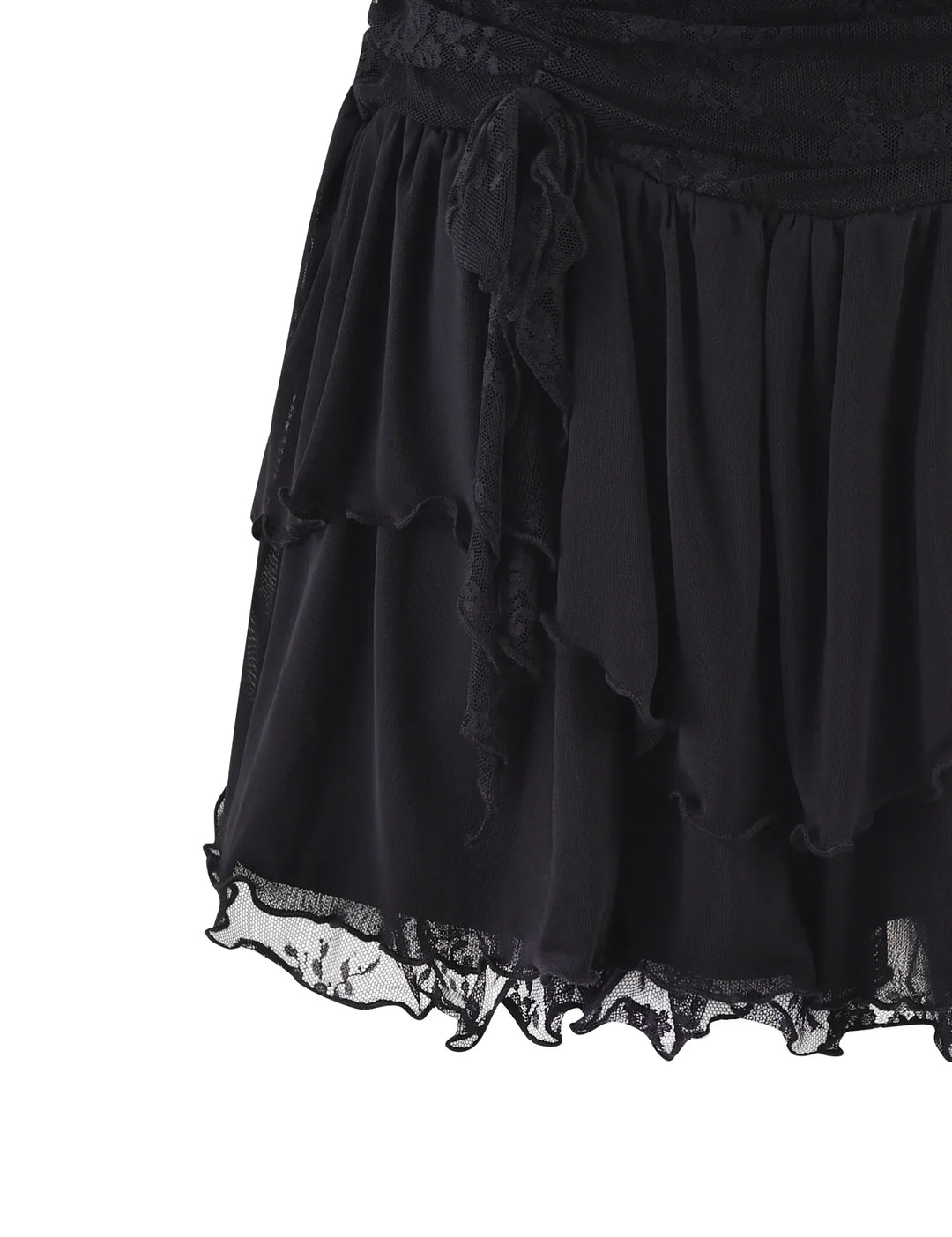 Stilla | Stilfuld Crop Top Med Nederdel