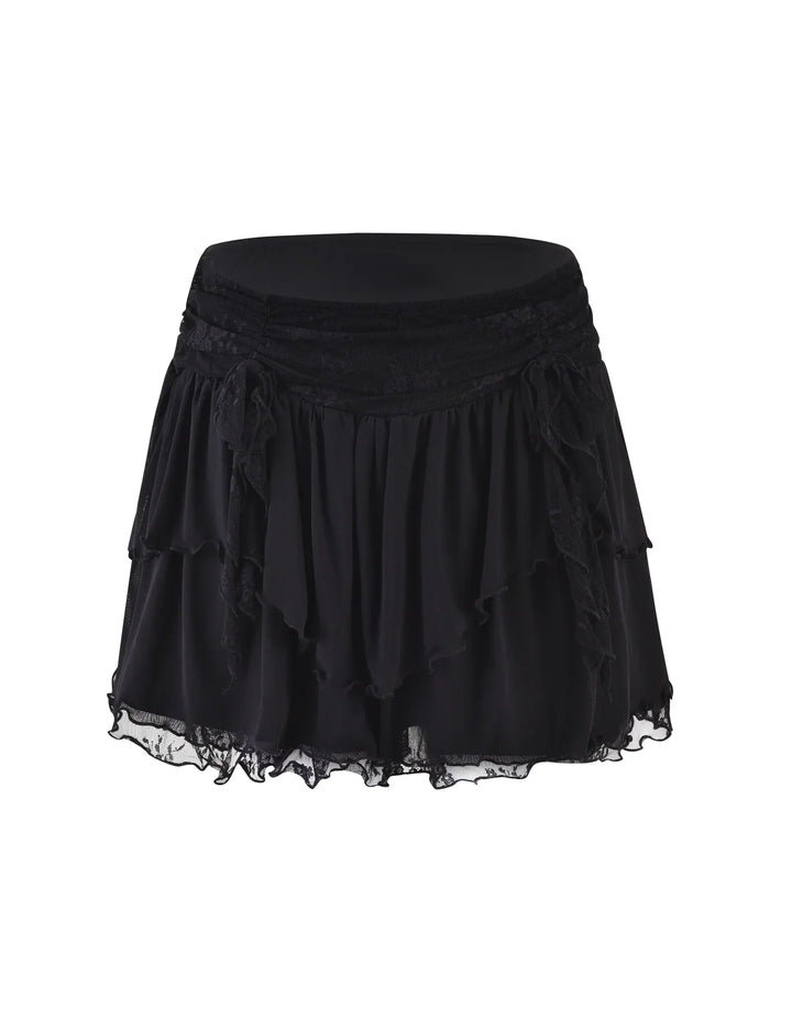 Stilla | Stilfuld Crop Top Med Nederdel