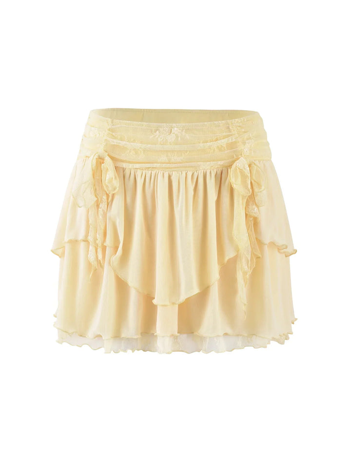 Stilla | Stilfuld Crop Top Med Nederdel
