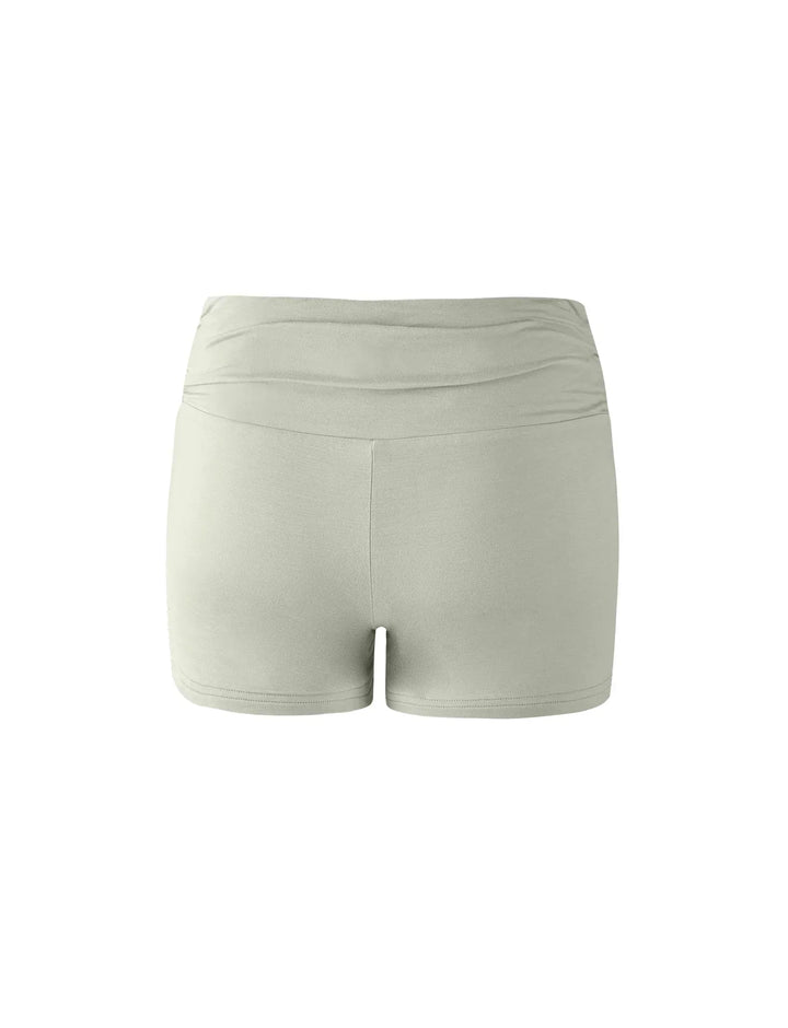 Stilla | Tekstureret Snoet Grøn Top Med Shorts