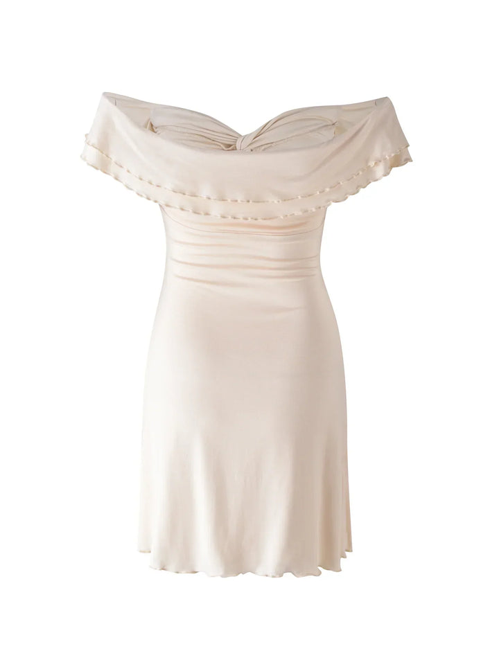 Stilla | Snoet Beige Minikjole