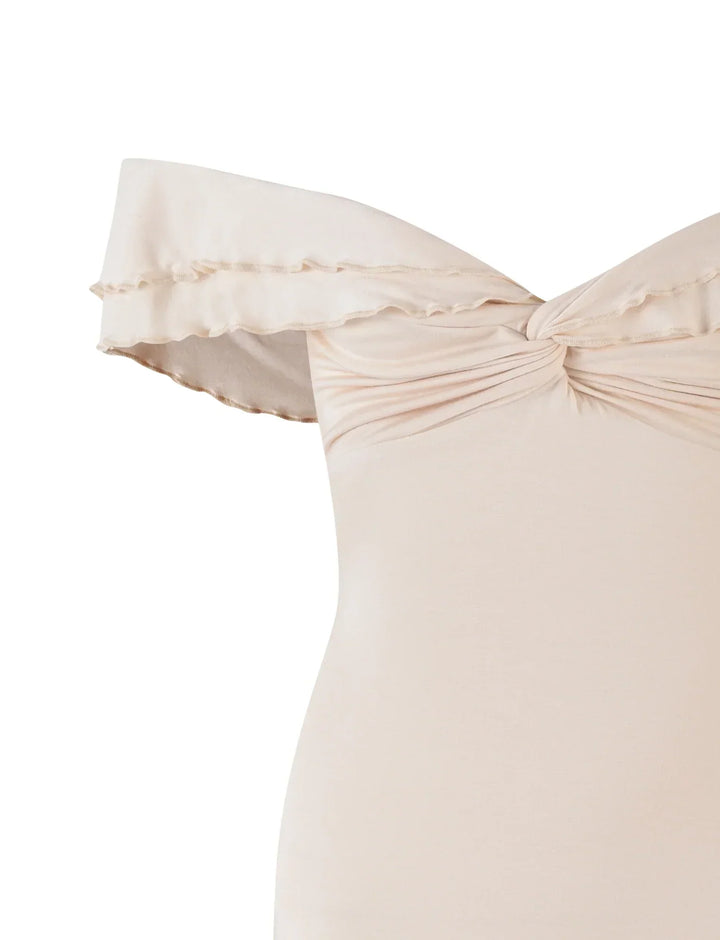 Stilla | Snoet Beige Minikjole