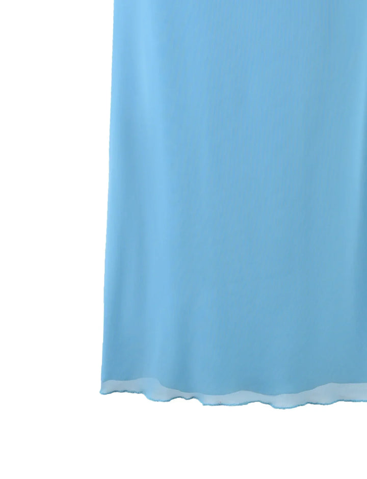 Stilla | Elegante Gennemsigtig Top Med Nederdel