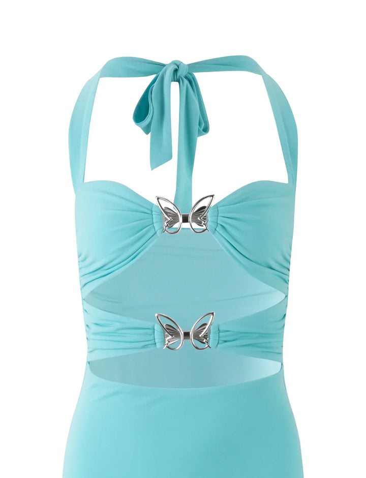 Stilla | Maxikjole Med Butterfly Design