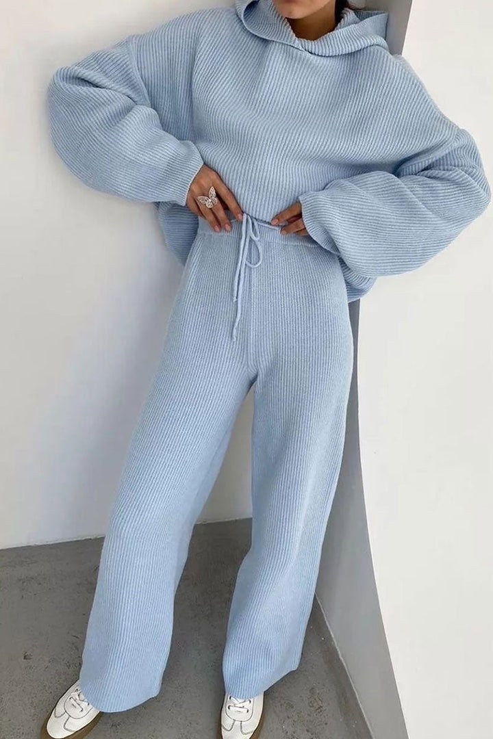 Stilla | Ensfarvet Hættepullover Bestående Af To Dele