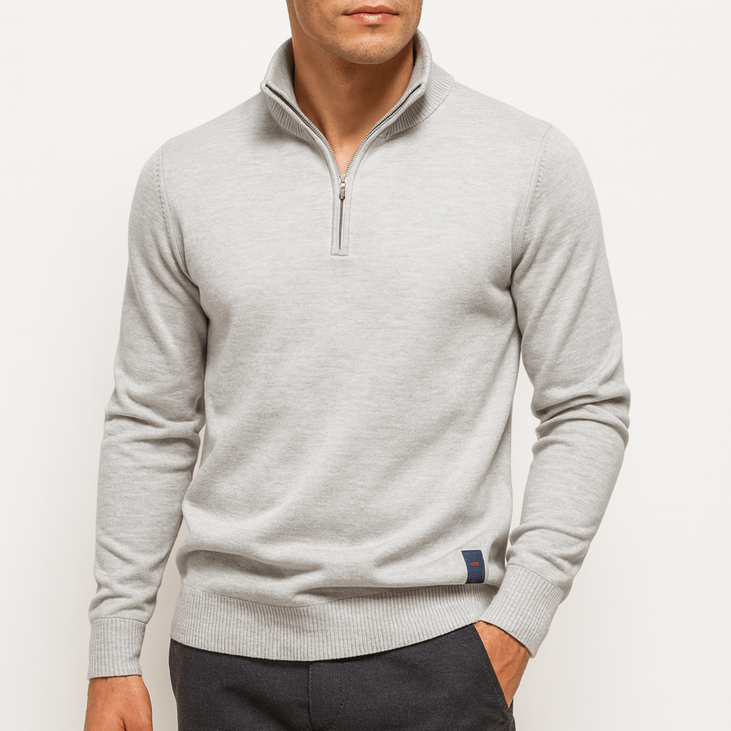 Stilla | Zip-Pullover med Stehkrave