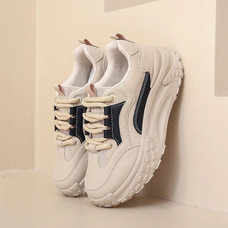 Stilla | Komfortable Kvinders Sneakers Med Tykk Såle