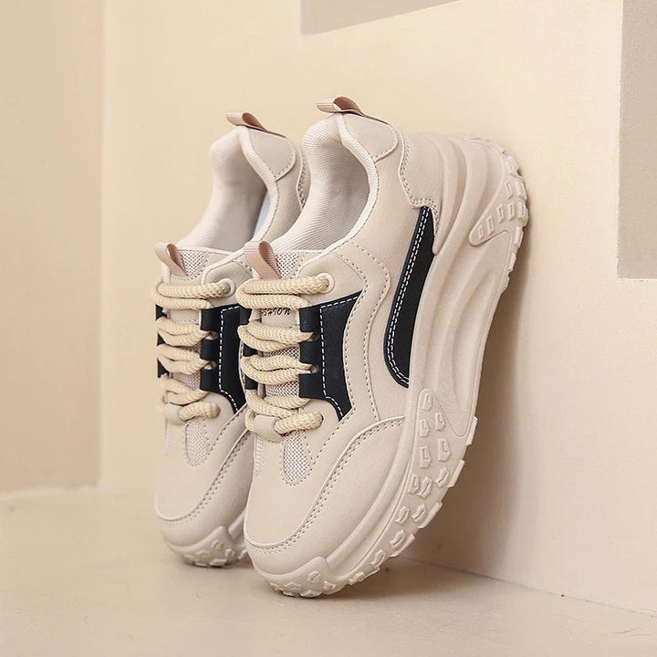 Stilla | Komfortable Kvinders Sneakers Med Tykk Såle