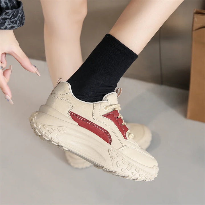 Stilla | Komfortable Kvinders Sneakers Med Tykk Såle