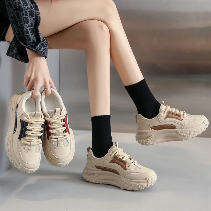 Stilla | Komfortable Kvinders Sneakers Med Tykk Såle