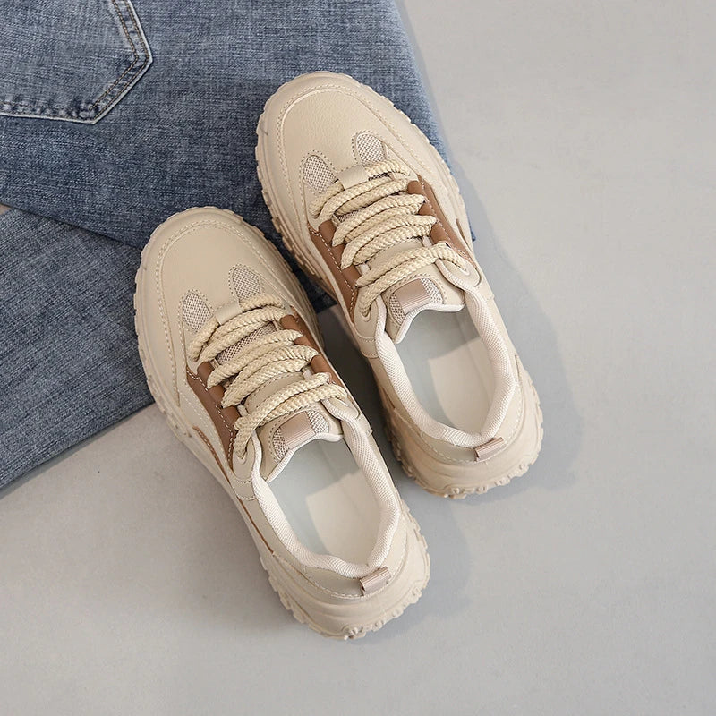 Stilla | Komfortable Kvinders Sneakers Med Tykk Såle