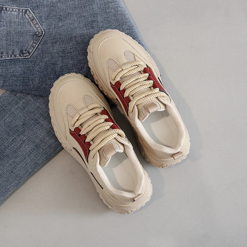 Stilla | Komfortable Kvinders Sneakers Med Tykk Såle