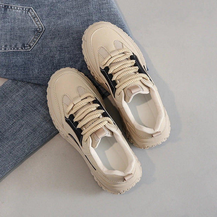Stilla | Komfortable Kvinders Sneakers Med Tykk Såle
