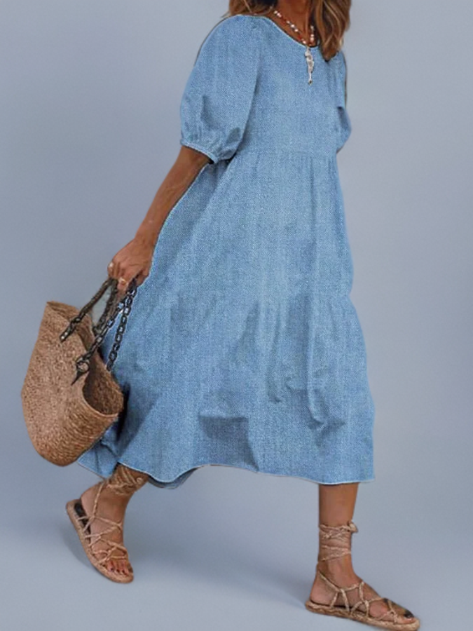 Stilla | Stilfuld Denim Hverdagskjole
