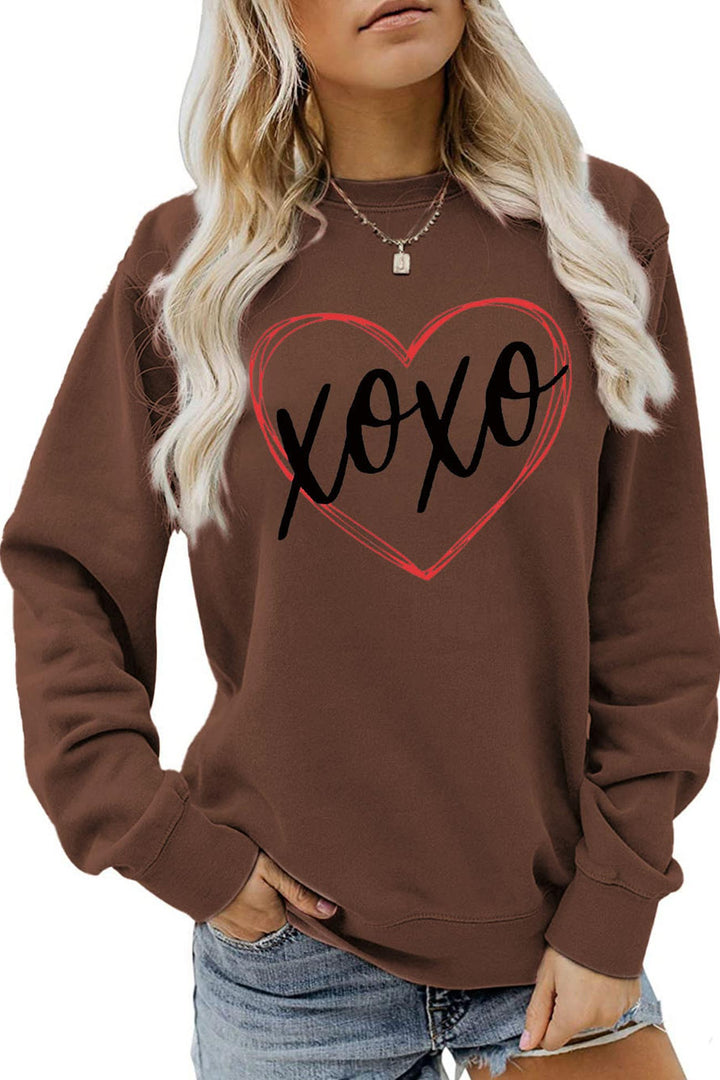 Stilla | Sweatshirt med fin bogstavsform i hjerteform