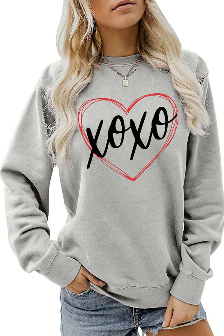 Stilla | Sweatshirt med fin bogstavsform i hjerteform