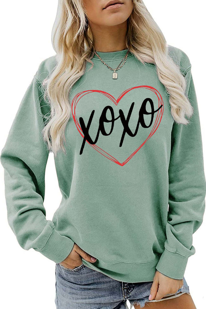 Stilla | Sweatshirt med fin bogstavsform i hjerteform
