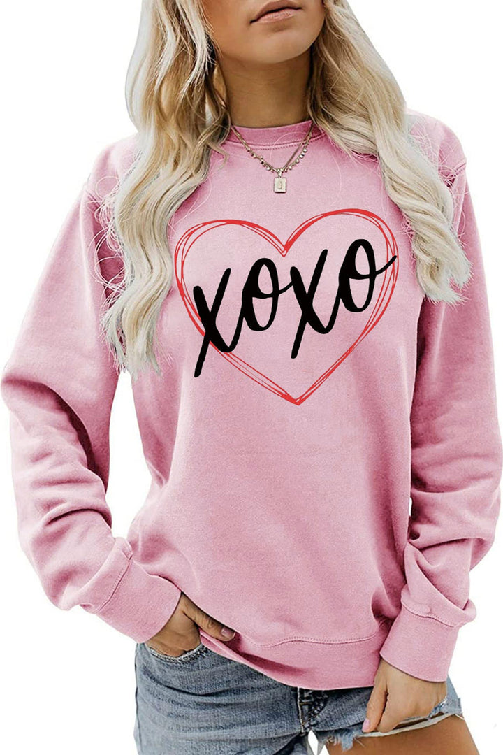 Stilla | Sweatshirt med fin bogstavsform i hjerteform