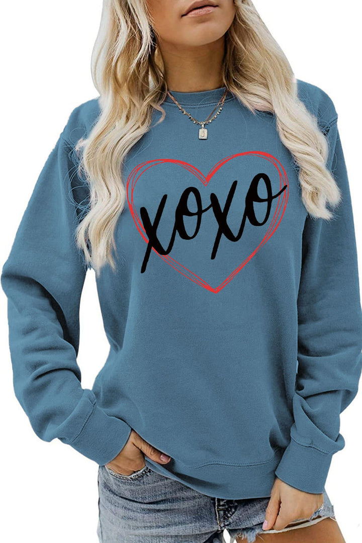 Stilla | Sweatshirt med fin bogstavsform i hjerteform