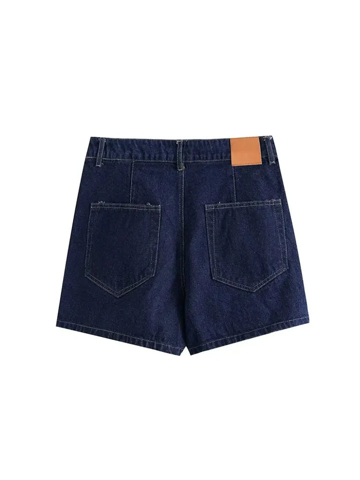 Stilla | 2 Delt Sæt Traf Moderne Slim Fit Denim og Asymmetrisk Nederdel Perfekt Til Afslappet og Semi Formelle Anledninger