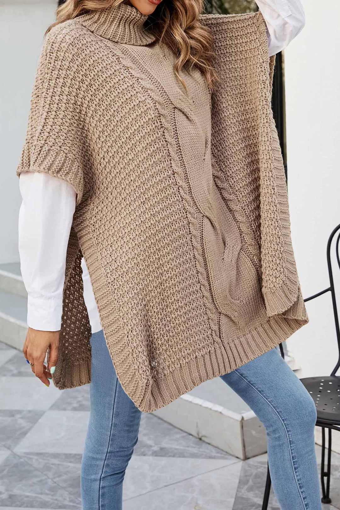 Stilla | Pulli med ribkrave lavet af snoet garn