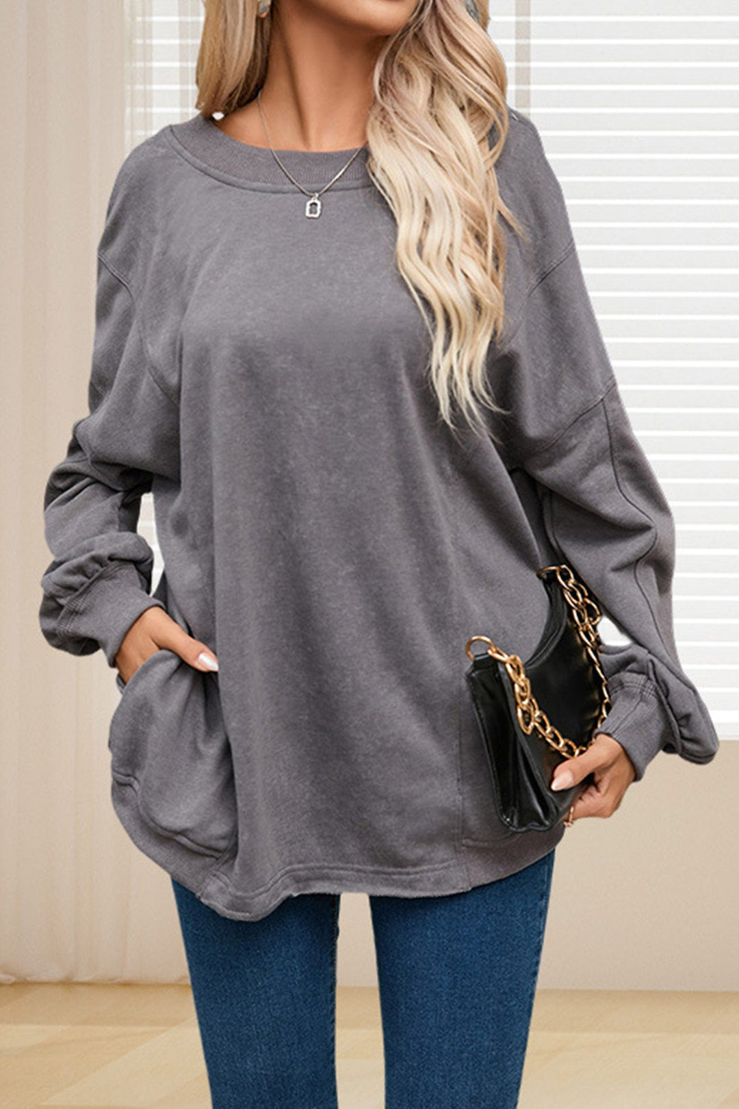 Stilla | Rib T-shirts med Drejet Ryg og Lommer