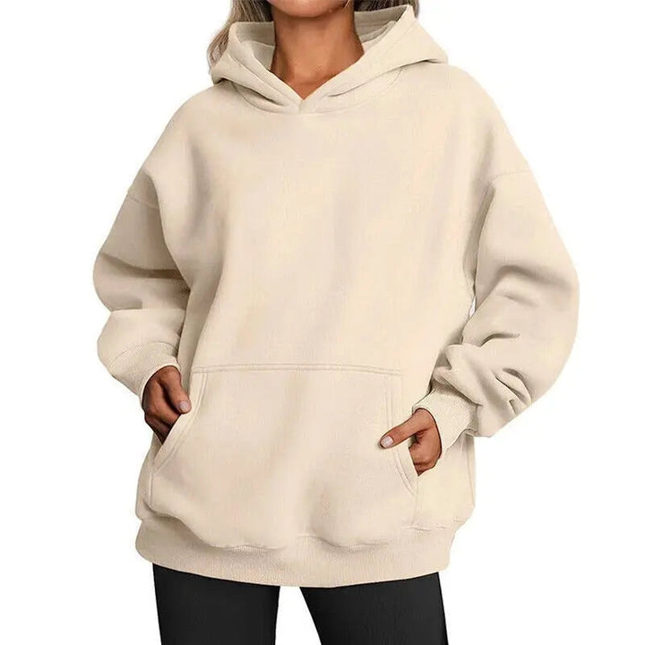 Stilla | Hoodie med Raglanærmer og Kængurulomme