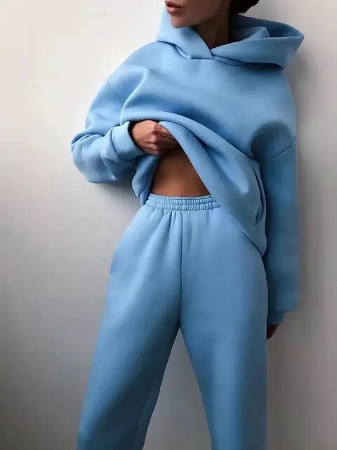 Stilla | Overdimensioneret Træningssæt Hoodie til Damer