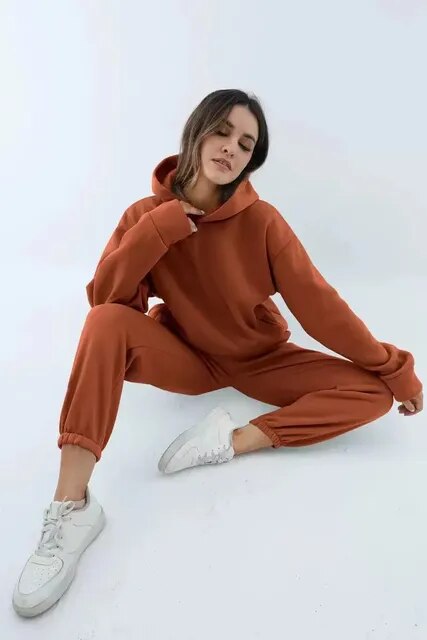 Stilla | Overdimensioneret Træningssæt Hoodie til Damer