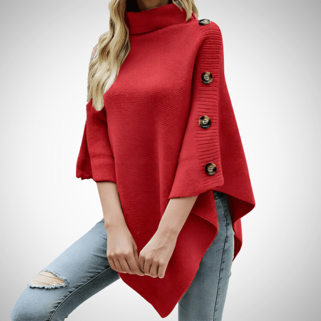Stilla | Overdimensioneret Knap Poncho