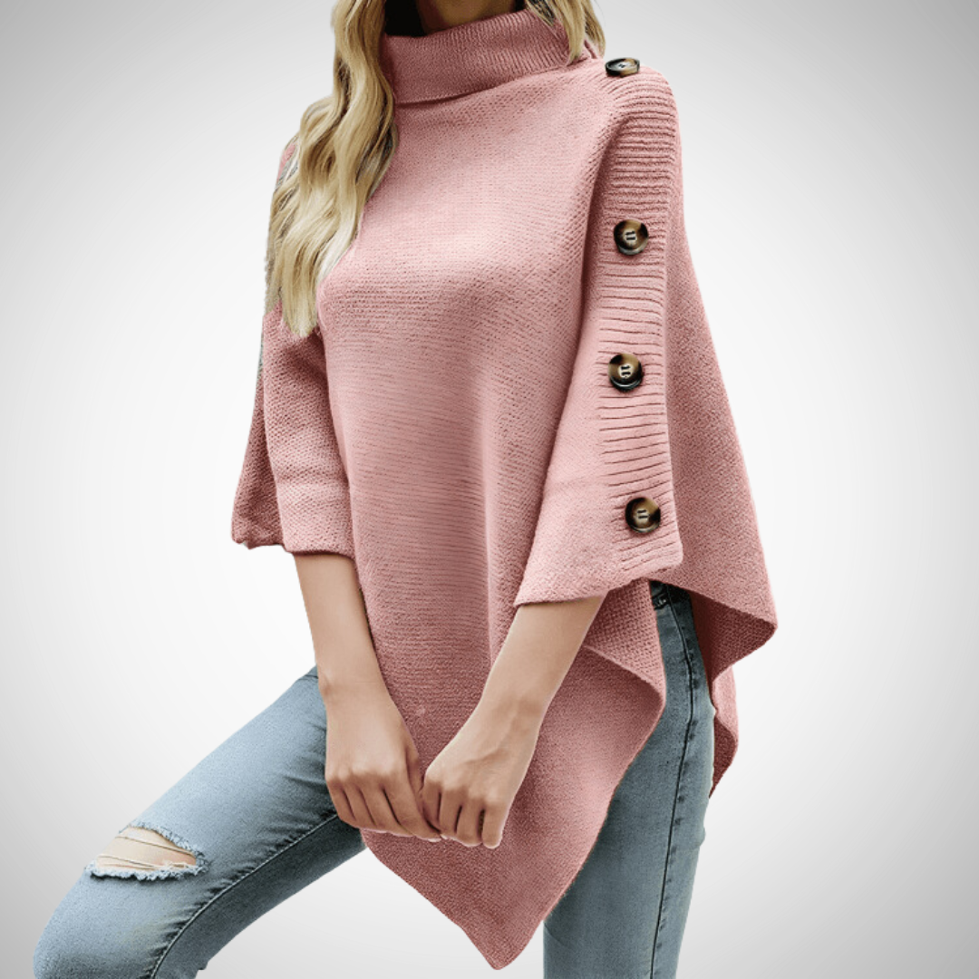 Stilla | Overdimensioneret Knap Poncho